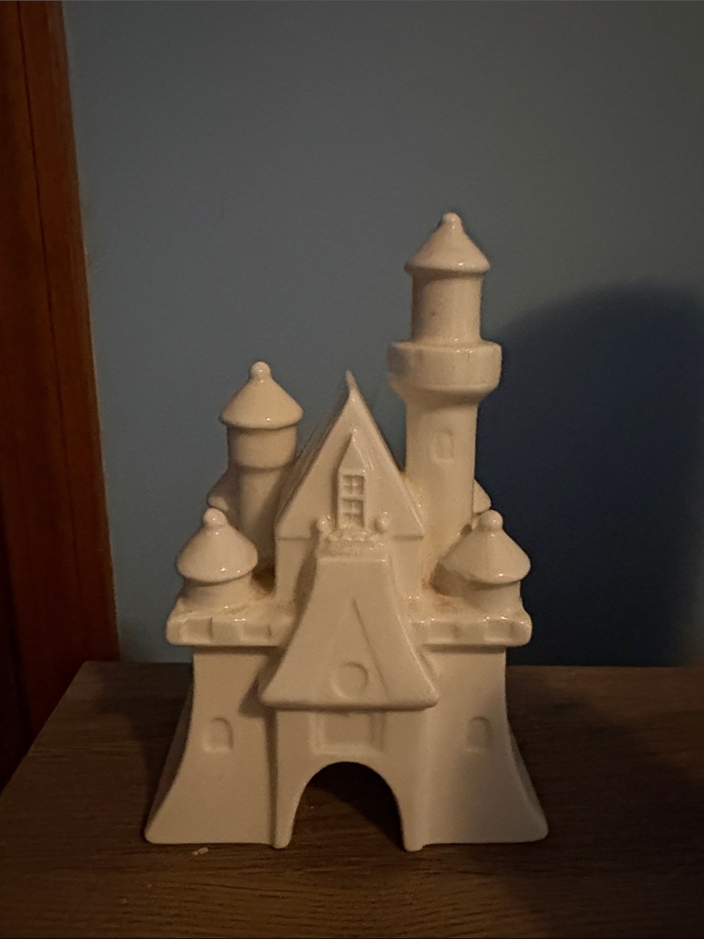 Disney White Ceramic Castle Figurine